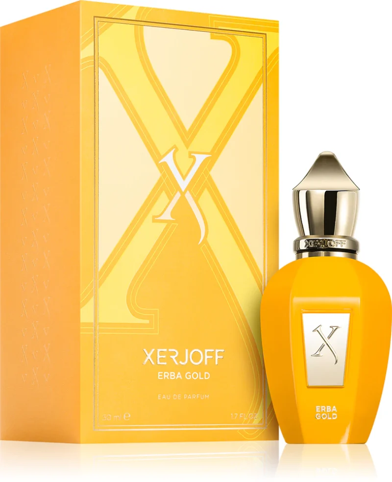 Xerjoff Erba Gold Eau de Parfum mixte Xerjoff Erba Gold Eau de Parfum mixte Xerjoff Erba Gold Eau de Parfum mixte DescriptionCompositionAutres informationsLa marqueAvis 1 Description Xerjoff Erba Gold notes de tête limone Costa d'Amalfi , bergamote de Calabria, orange du Brésil, gingembre notes de cœur pomme verte, melon, poire, clou de girofle, cardamome, cannelle notes de fond musc, ambre, vanille de Madagascar, notes boisées Type de parfum hespéridé, fruité, épicé Fraîche et mystérieuse. Moderne et intemporelle. Il s’agit de l’eau de parfum unisexe Xerjoff Erba Gold , dont la composition olfactive convient aussi bien aux hommes qu’aux femmes. pour les incorrigibles optimistes unisexe – convient aux hommes et aux femmes / Parfums/Parfums unisexes/Eaux de Parfum Xerjoff Erba Gold